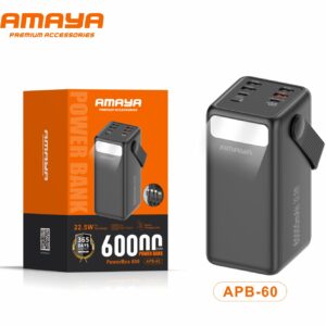 Amaya PowerBox 600 APB-60 60,000mAh 22.5W PD fast charging power bank