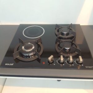 Bolesi hob 3 gas burners +1 infrared electric cooker.