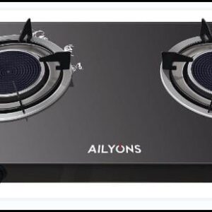 AILYONS 2 Burner Glass Top Gas Cooker & Infrared Double burner.