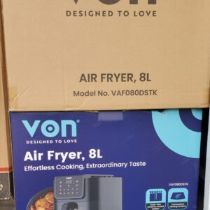 Von  8L Digital Slim Design Air Fryer